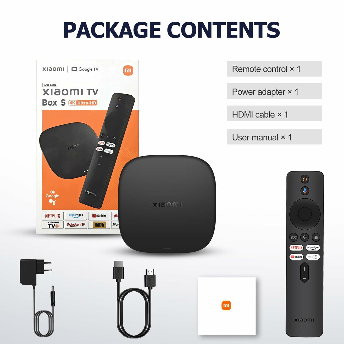 Streaming Device Xiaomi TV BOX S (3RD GEN) 4K